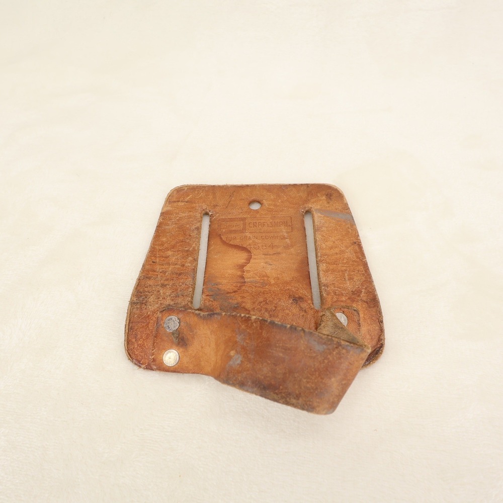 Vintage Sears Craftsman Leather Hammer Holder Top Grain Cowhide 94584 Brown